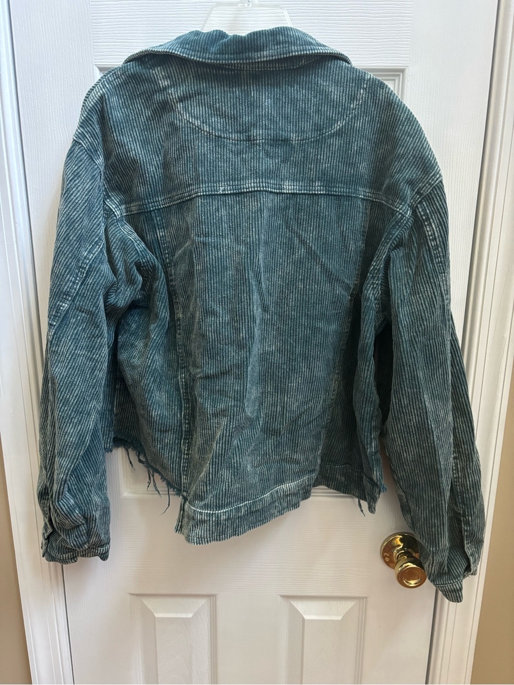 POL Hunter Corduroy Button-Up Distressed Hem Jacket, Size M (oversized) EUC - Picture 5 of 6